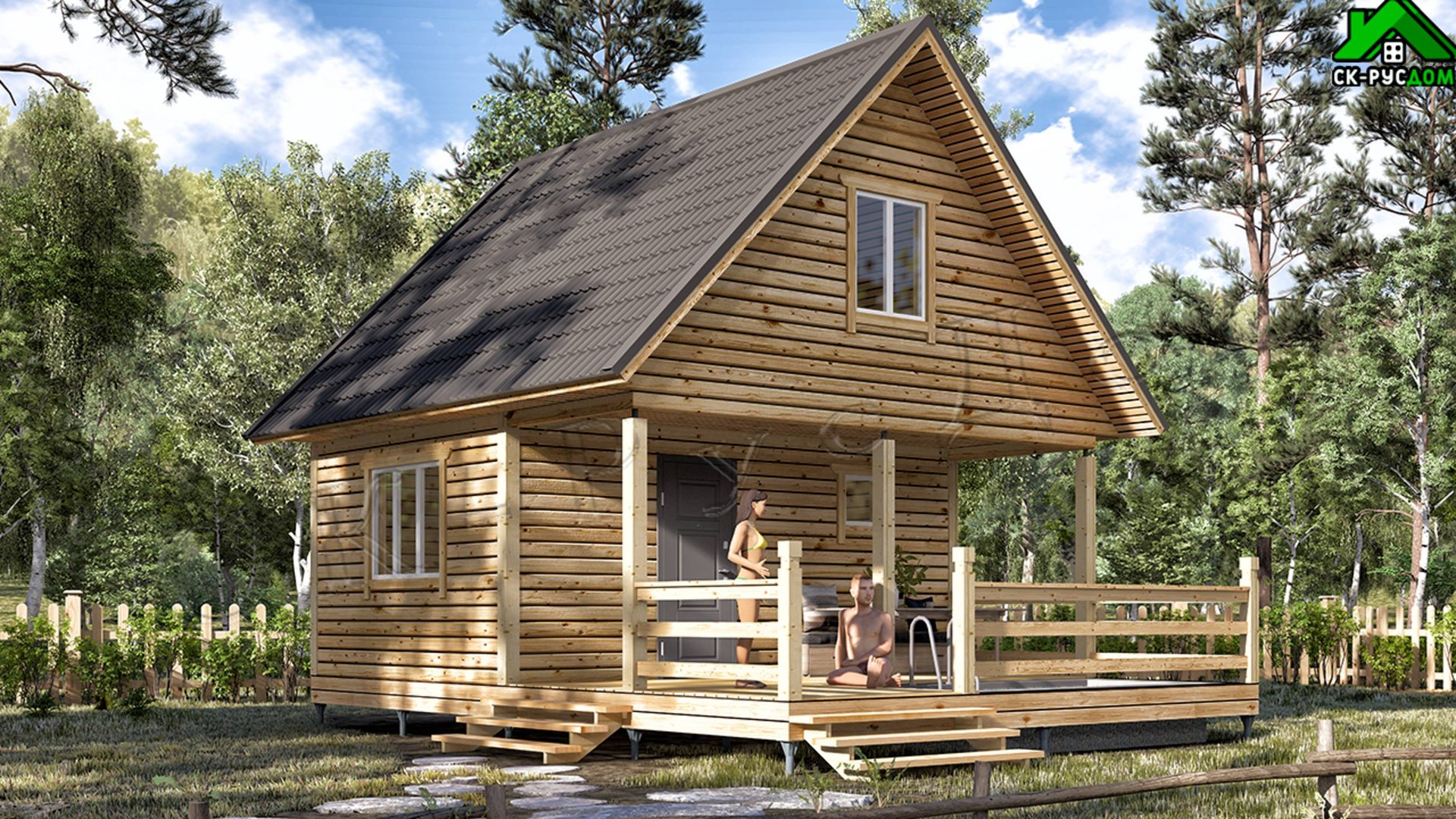 Проект бани с бассейном