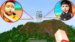 😳 Я НАШЛА ДЕВОЧКУ И МАЛЬЧИКА КУКЛУ ИЗ ИГРЫ В КАЛЬМАРА В МАЙНКРАФТ