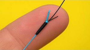 Узел "Морковка" Как соединить две лески между собой.