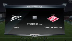 Матч [FIFA 2016] РПЛ, сезон 2018-2019. Зенит (Санкт-Петербург) - Спартак (Москва)