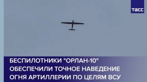 Беспилотники "Орлан-10" обеспечили точное наведение огня артиллерии по целям ВСУ