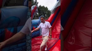 Надувной батут "Спайдермен в городе"