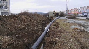 На улице Олимпийской завершается укладка нового водовода