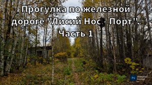 Прогулка по железной дороге "Лисий Нос - Порт". Часть 1
