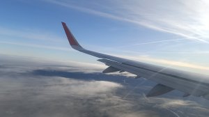 Красивый взлет самолета Airbus A321 аэропорт Минеральные Воды