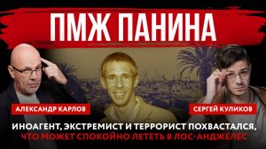 ПМЖ Панина. Иноагент, экстремист и террорист похвастался, что может спокойно лететь в Лос-Анджелес