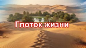 Глоток жизни ....  Песня на Стихи Владимира Шевцова  " Шли по пустыне два человека"