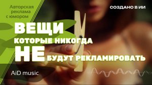 Эти вещи никогда не будут рекламировать. Реклама с юмором. Профессиональная реклама обычных вещей