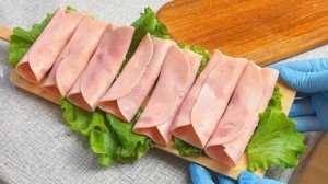 Рулетики с ветчиной, сыром и чесноком – лучшая закуска на праздничный стол