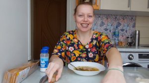 Мукбанг, фрикадельки с супом, обед