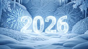Футаж №8 С Новым 2026 годом! Новогодние Футажи для Творчества 2026 года!