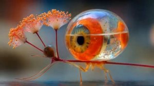 AI Pika Keyframe Video - Organic shapes in orange