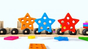Учим фигуры цвета машинки мультики 3д анимация для детей