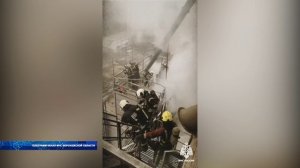 В Воронежской области пожарные несколько часов тушили элеватор