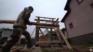Домик для уличной печи Своими руками . Бесплатно . Без гвоздей. Часть 2 .