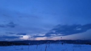 Встреча рассвета в Сибирском лесу