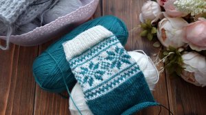 Замечательные процессы сегодня выпали👌 Начала носки с жаккардом.