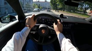 Porsche Taycan 2022 [ GTS EV 517 л.с. ] POV Test Drive