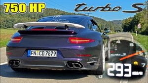 PORSCHE 911 TURBO S 991.1 750ЛС | 0-100 100-200КМ/Ч АВТОБАН POV и ЗВУК AutoTopNL