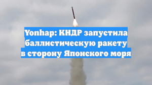 Yonhap: КНДР запустила баллистическую ракету в сторону Японского моря