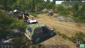 SCUM (12 серия) Перегон трактора на базу и в поисках запчастей для volkswagen на ниве.