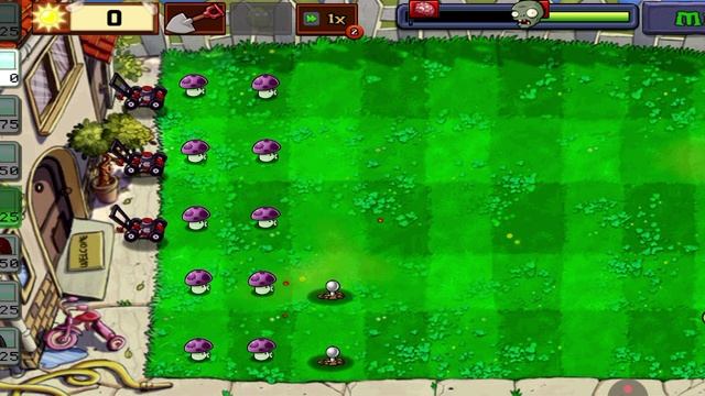 Выполняю достижение "Стены не атакуют" в PVZ 1