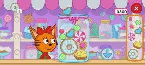 Три Кота Мультфильм Игра с карамельками