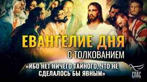 «Ибо нет ничего тайного, что не сделалось бы явным» / Евангелие дня