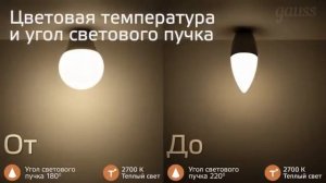 Умная Wi-Fi лампочка Gauss Smart Home