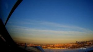 Ту-134 вид из кабины пилота .