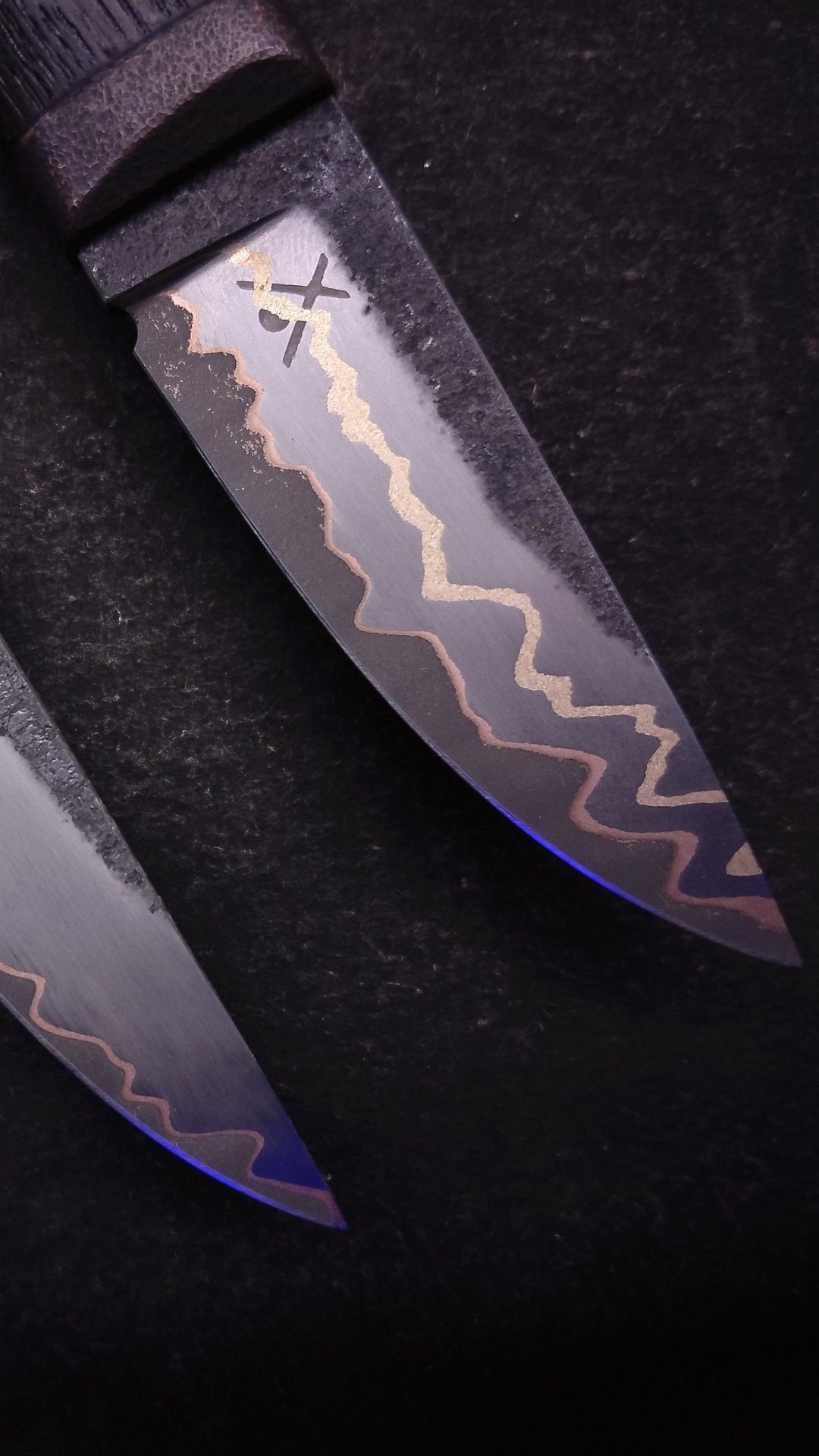 Шейный нож. Дуб 2100 лет, ЛАТУНЬ И МЕДЬ в ламинате! смотреть онлайн