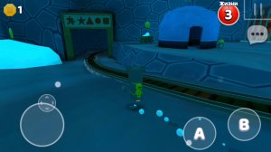 Я прошёл пещеру кротов и показал 2 стикера в снежной долине Super Bear Adventure Enderman