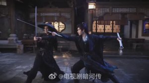 Закадровые съемки дорамы "Легенда о темной реке"