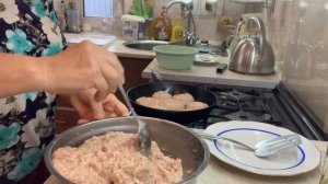 IMG_9389 Налепила котлетов, пышных и вкусных. Мяса, кабачки и овсянка, основа.