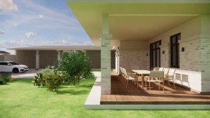 Одноэтажный дом 203кв.м. Студия, 3 спальни, большой гараж и др. помещения..