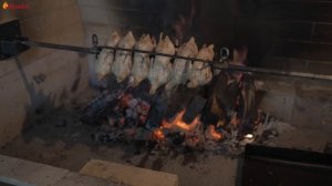 Вертел в мангале Готовлю перепёлок на костре