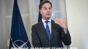 Позорное заявление генсека НАТО