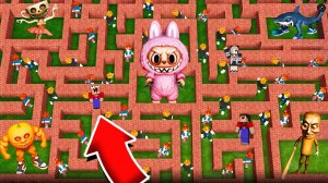 2 НУБА И ДЕВУШКА ПРО НАШЛИ НОВЫЕ ЛАБИРИНТЫ К МОНСТРАМ В РОБЛОКС | Глазастая Морда