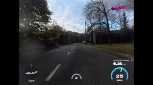 Небольшая нарезка прогулки до Кусково с добавлением данных  из ВелоКомпьютера