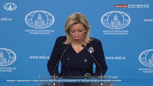 Мария Захарова: "Российские суды продолжают выносить приговоры украинским неонацистам", 7 ноября