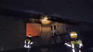 Ликвидация пожара в селе Большое Чаусово Кетовского округа