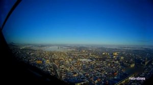 Кабина Ту-134 - полет ,посадка.Минеральные воды.