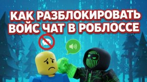 КАК РАЗБЛОКИРОВАТЬ ВОЙС ЧАТ В РОБЛОКСЕ 2025