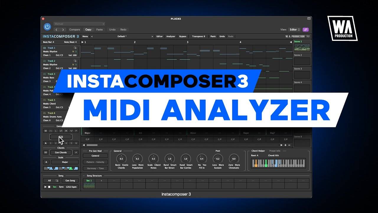 W.A. Production InstaComposer 3: MIDI Analyzer