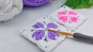 Красивый мотив крючком - Вязание крючком для начинающих