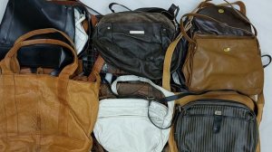 40395 Сумки винтаж кожаные, 4пак, borse 1/2, секонд (vintage/extra) оптом