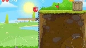 Прохождение 5-6 уровня игры красный шарик - red ball 4