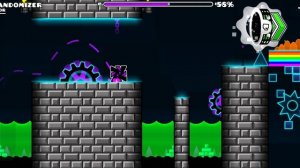 полное прохождение уровня GD RANOMIZER в GEOMETRY DASH