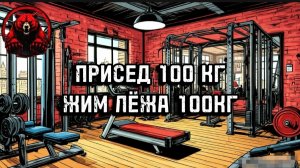 ПРИСЕД 100 КГ и ЖИМ ЛЁЖА 100 КГ
