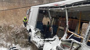В Хабаровске мигрант за рулём рейсового автобуса пытался проскочить перед поездом.Есть пострадавшие